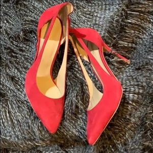 New Red Suede Michael Kors Pumps